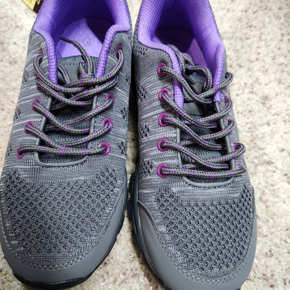 Women's Gray & Purple Hiking Shoes size 7 - Picture 2 of 6